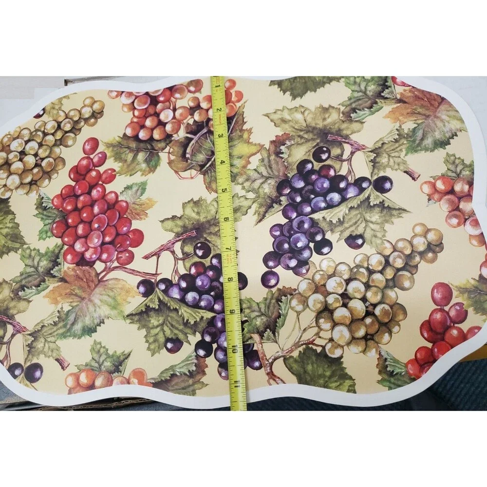 Set of 2 Same Kitchen Vinyl Non Clear Placemats (18